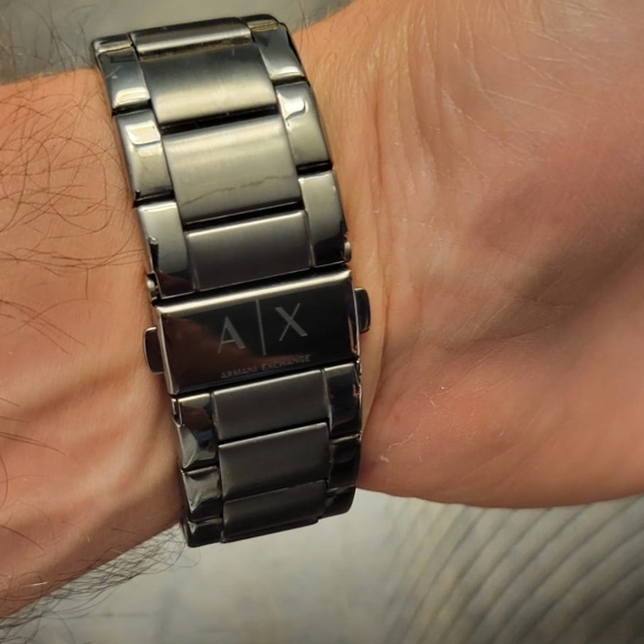 Armani exchange gunmetal watch - Picture 2 of 3